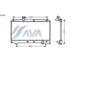 

Радиатор системы охлаждения AVA QUALITY COOLING TO2331