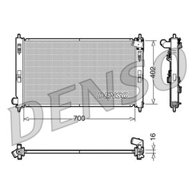 

Радиатор охлаждения двигателя Denso DRM45023