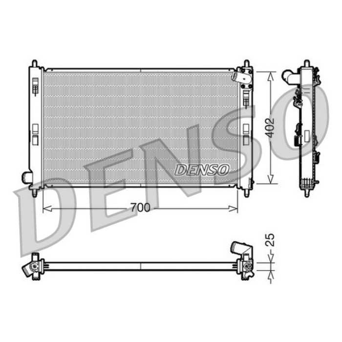 Радиатор охлаждения двигателя Denso DRM45032
