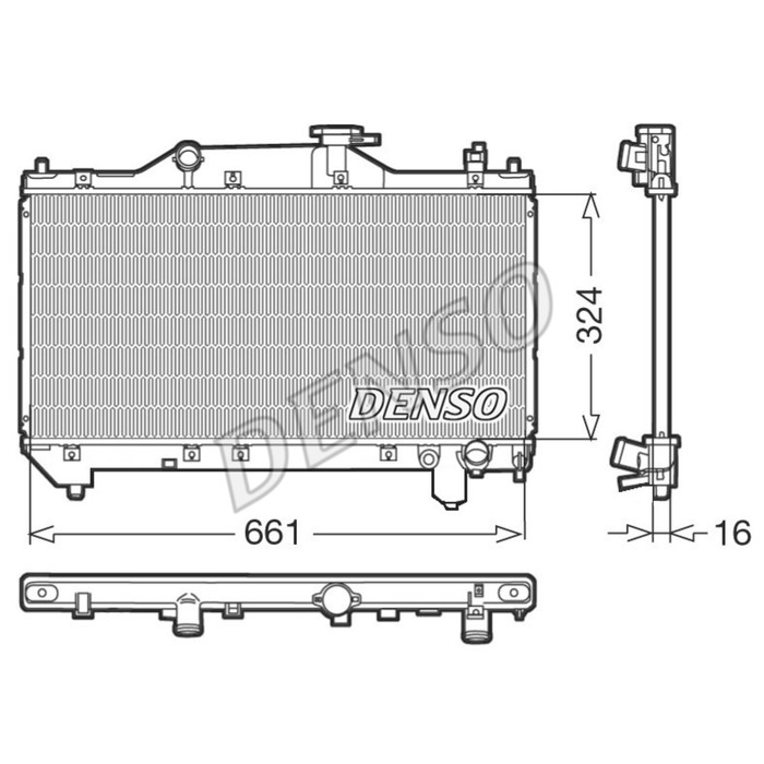 Радиатор охлаждения двигателя Denso DRM50031