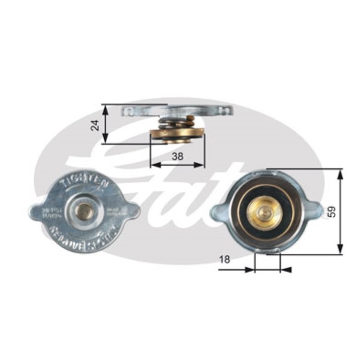 Крышка радиатора Gates RC125