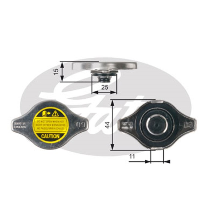 Крышка радиатора Gates RC127