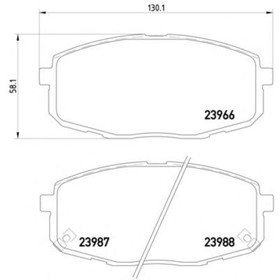 

Колодки тормозные дисковые TEXTAR 2396601