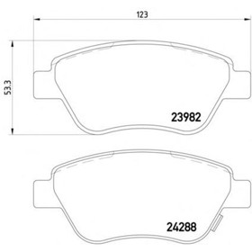 

Колодки тормозные дисковые TEXTAR 2398202