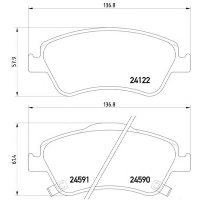 Колодки тормозные дисковые TEXTAR 2412201