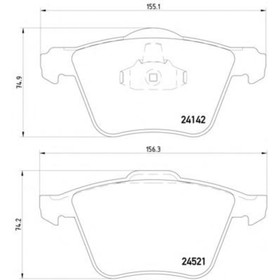 

Колодки тормозные дисковые TEXTAR 2414201