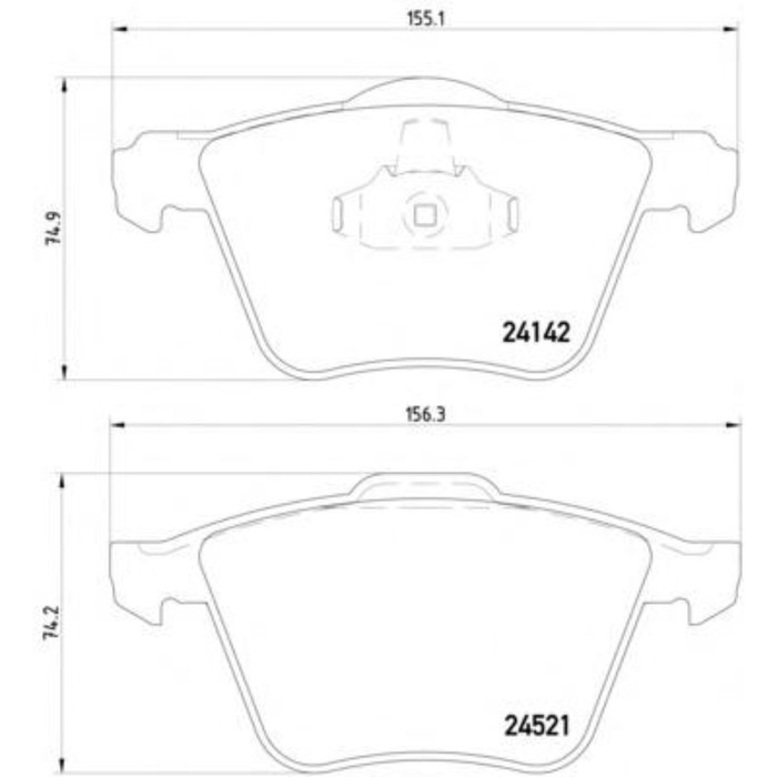Колодки тормозные дисковые TEXTAR 2414201