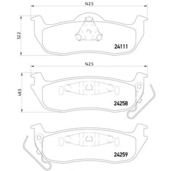 Колодки тормозные дисковые TEXTAR 2425801