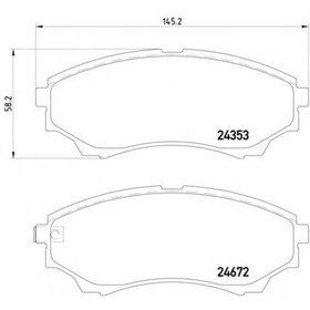 

Колодки тормозные дисковые TEXTAR 2435301