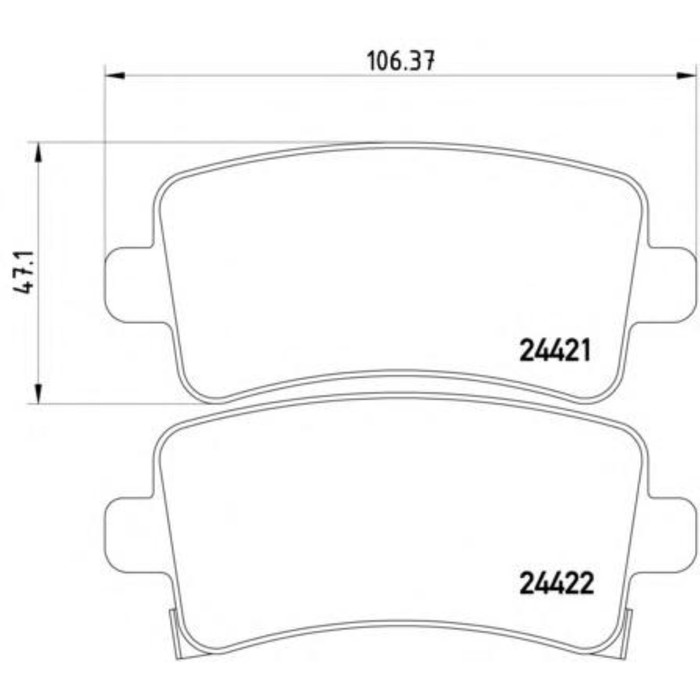 Колодки тормозный дисковые, комплект TEXTAR 2442101