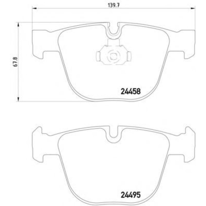 Колодки тормозные дисковые TEXTAR 2445801
