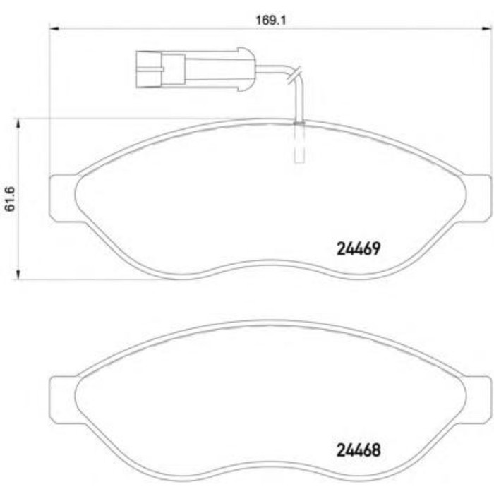 Колодки тормозные дисковые TEXTAR 2446902