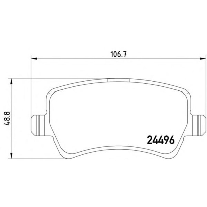 Колодки тормозные дисковые TEXTAR 2449602
