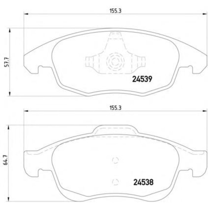 Колодки тормозные дисковые TEXTAR 2453801