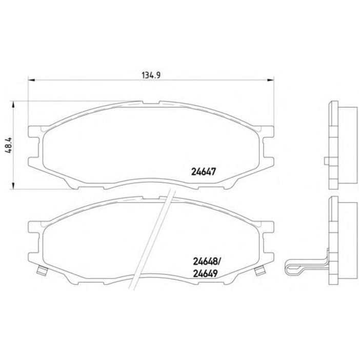 Колодки тормозные дисковые TEXTAR 2464701