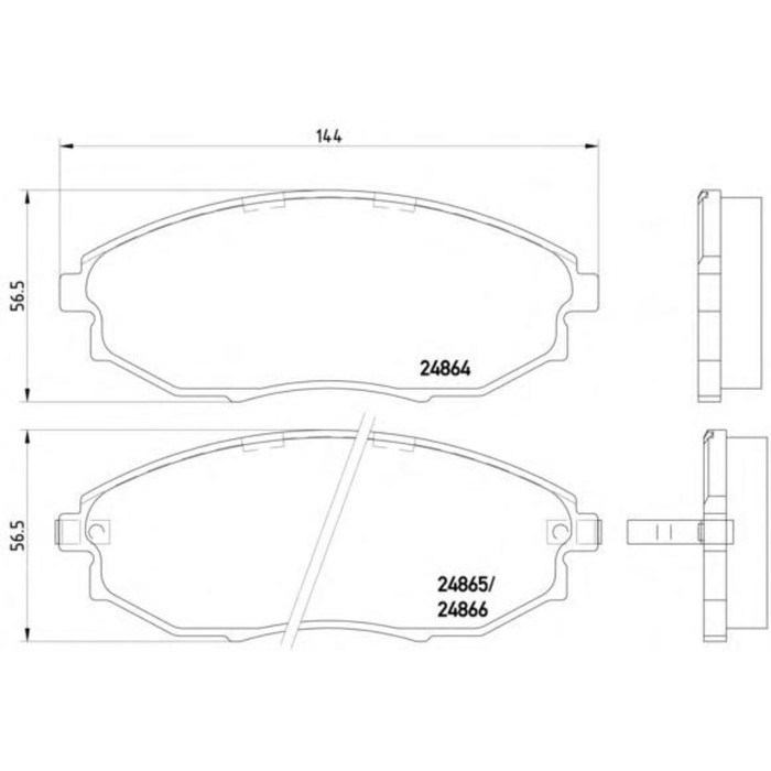 Колодки тормозные дисковые TEXTAR 2486401
