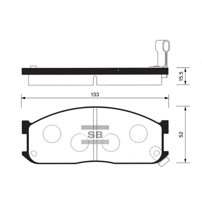 Колодки тормозные дисковые HI-Q SP1044