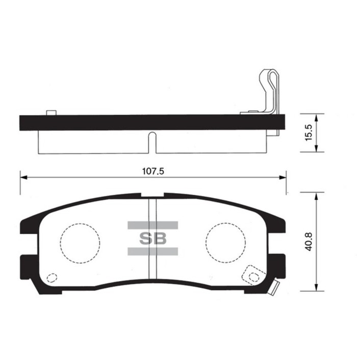 Колодки тормозные дисковые HI-Q SP1046R