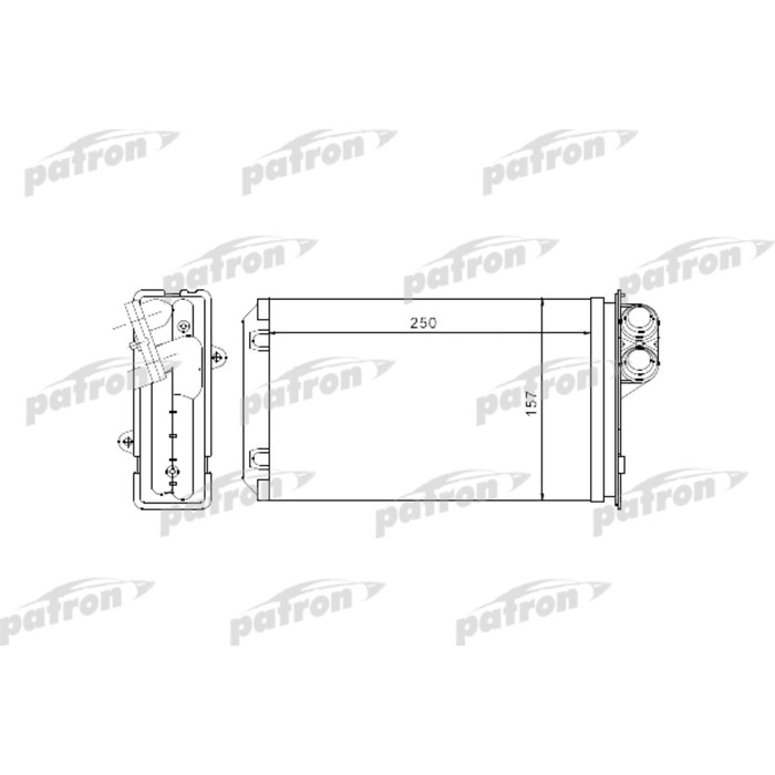 Радиатор отопителя Patron PRS2056