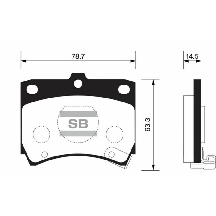 Колодки тормозные дисковые HI-Q SP1049