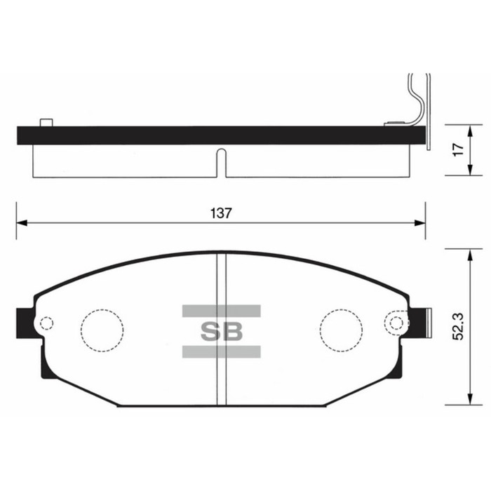 Колодки тормозные дисковые HI-Q SP1053
