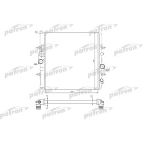

Радиатор охлаждения двигателя Patron PRS3506