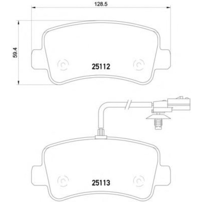 Колодки тормозные дисковые TEXTAR 2511201