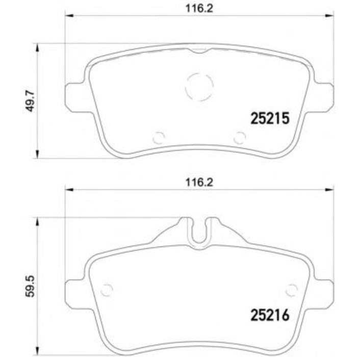 Колодки тормозные дисковые TEXTAR 2521502