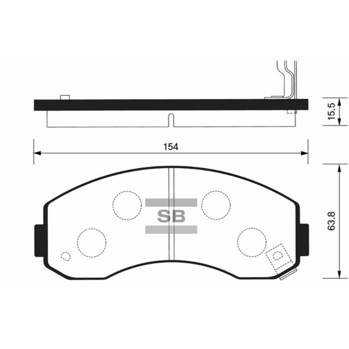 Колодки тормозные дисковые HI-Q SP1056
