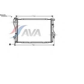 

Радиатор системы охлаждения AVA QUALITY COOLING BW2176