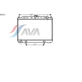 

Радиатор системы охлаждения AVA QUALITY COOLING DN2241