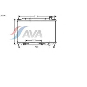 

Радиатор системы охлаждения AVA QUALITY COOLING DN2295