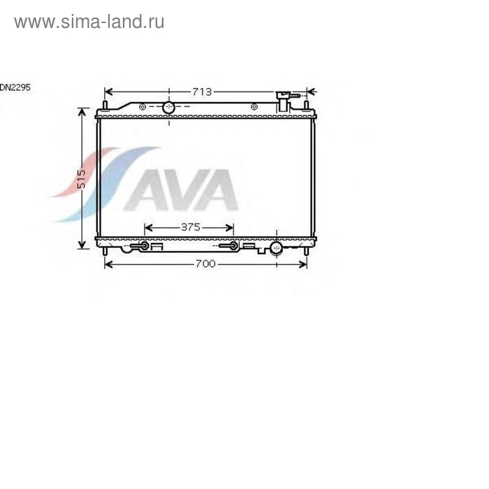 Радиатор системы охлаждения  AVA QUALITY COOLING DN2295