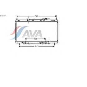 

Радиатор системы охлаждения AVA QUALITY COOLING HD2163