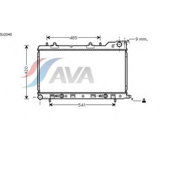 

Радиатор системы охлаждения AVA QUALITY COOLING SU2048
