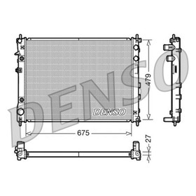 

Радиатор охлаждения двигателя Denso DRM36012