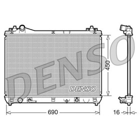 

Радиатор охлаждения двигателя Denso DRM47017