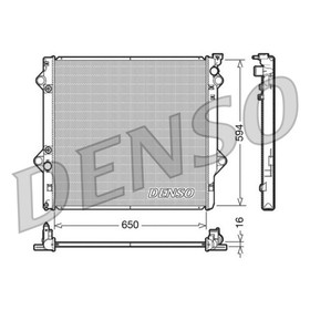 

Радиатор охлаждения двигателя Denso DRM50036
