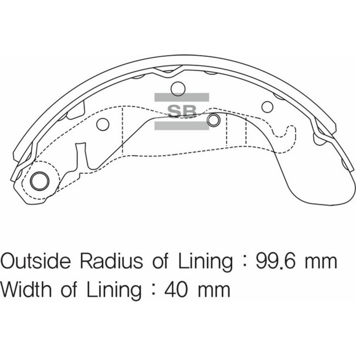 Колодки барабанные HI-Q SA152