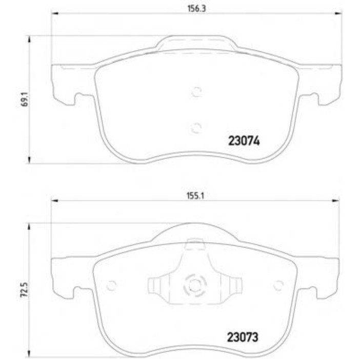 Колодки тормозный дисковые, комплект TEXTAR 2307303