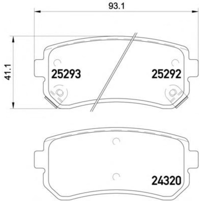 Колодки тормозные дисковые TEXTAR 2529201