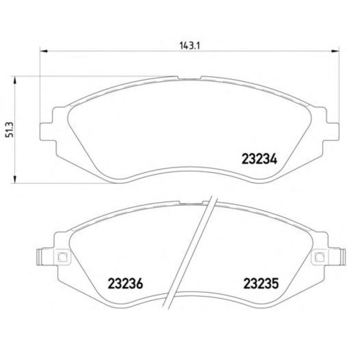 Колодки тормозные дисковые TEXTAR 2323401