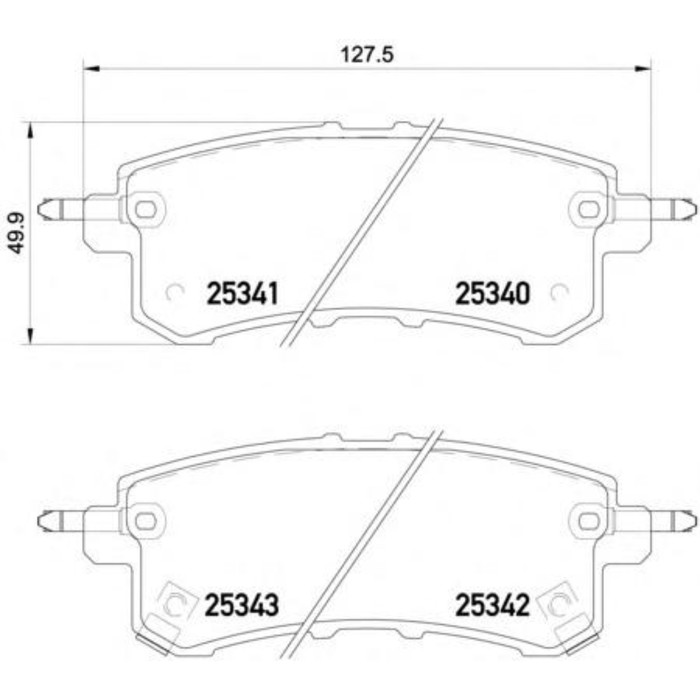 Колодки тормозные дисковые TEXTAR 2534001