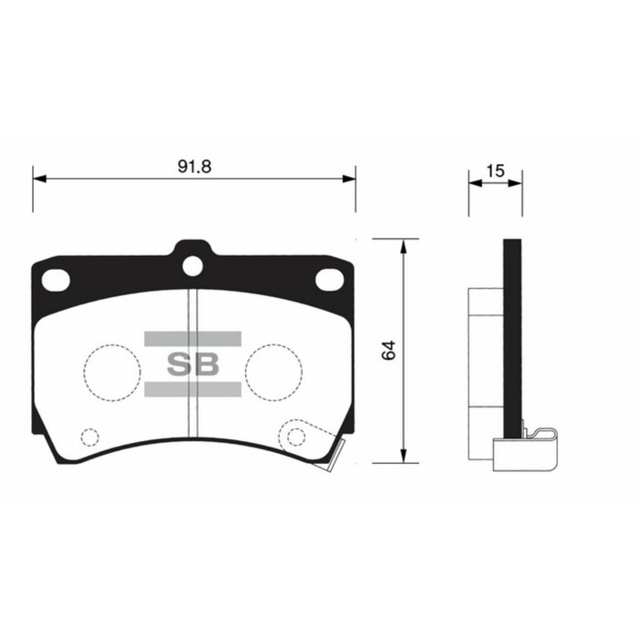 Колодки тормозные дисковые HI-Q SP1067