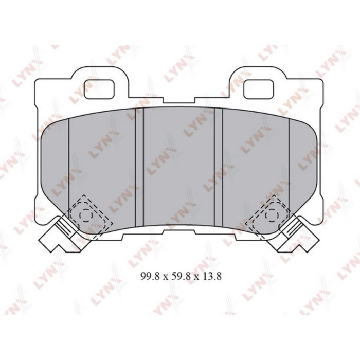 Колодки тормозные LYNX BD5743