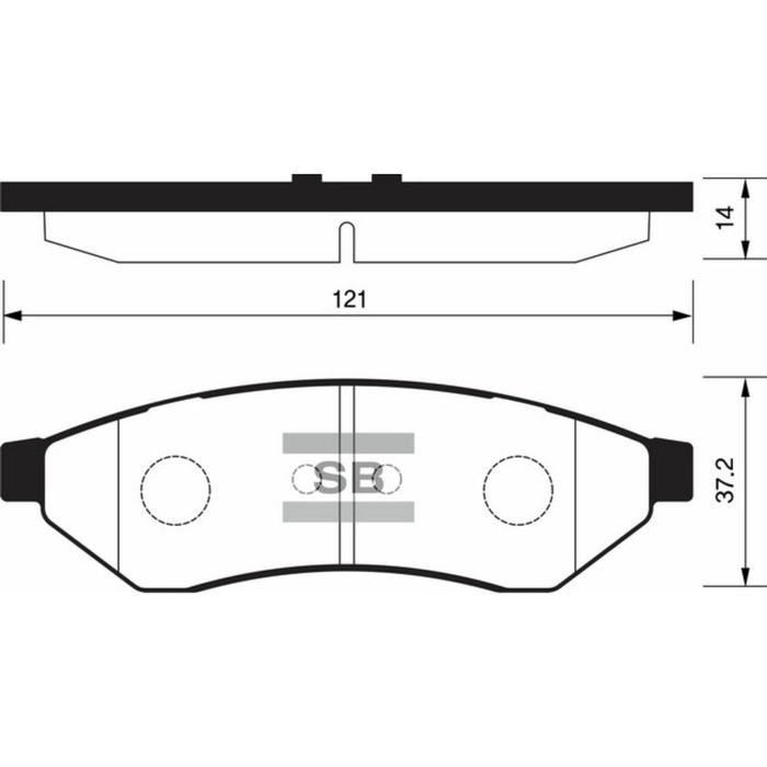 Колодки тормозные дисковые HI-Q SP1252