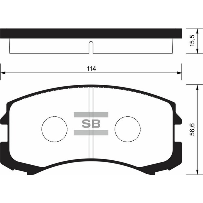 Колодки тормозные дисковые HI-Q SP1255