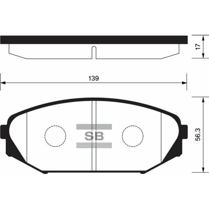 Колодки тормозные дисковые HI-Q SP1271