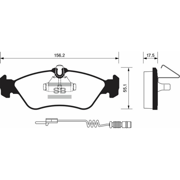 Колодки тормозные дисковые HI-Q SP1274