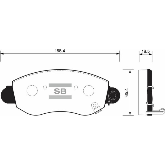 Колодки тормозные дисковые HI-Q SP1275